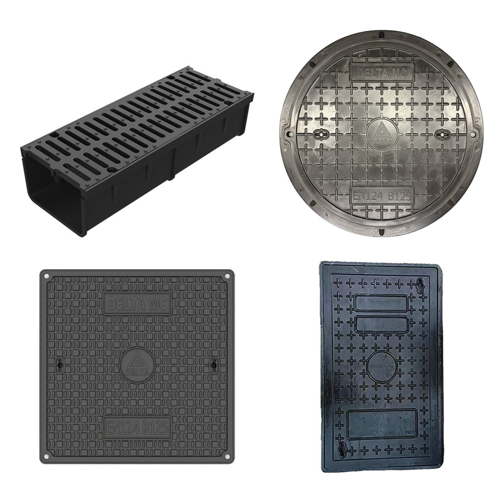 Tapas de Fibra DELTA MC (Para Parqueo)